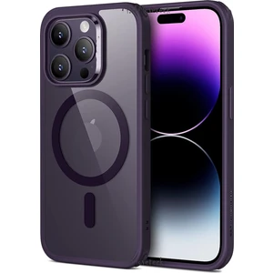 M.TK Moveteck Apple Iphone 15 Pro Max Kılıf Kamera Çıkıntılı Korumalı Krom Çerçeveli Magsafe Şarj Destekli Renkli Hassas Butonlu Şeffaf Kapak