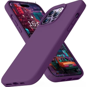 M.TK Moveteck Apple Iphone 15 Pro Max Kılıf Kamera Çıkıntılı Içi Kadife Süet Yumuşak Lansman Renkli Silikon Grade Liquid Kapak