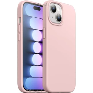 M.TK Moveteck Apple Iphone 15 Plus Kılıf Kamera Çıkıntılı Içi Kadife Süet Yumuşak Lansman Renkli Silikon Grade Liquid Kapak