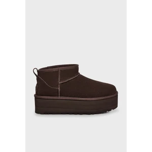 Ugg W Classic Kalın Taban Deri Mini Bot Bayan Bot 1135092