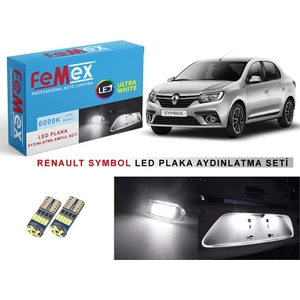 Renault Symbol LED Plaka Aydınlatma Ampul Seti Parlak Beyaz