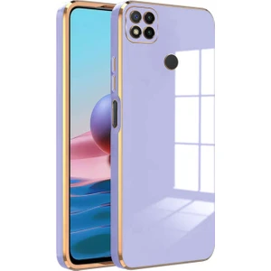 Kzy Xiaomi Redmi 9c Kapak Kamera Korumalı Lazer Kesim Lüx Silikon Kılıf - Lila