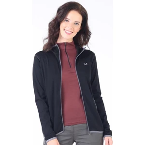 Marin Fermuarlı Kapüşonlu Kadın Sweatshirt - Blk