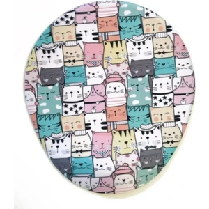 Baskı Tech Meraklı Kedi Bilek Destekli Mouse Pad