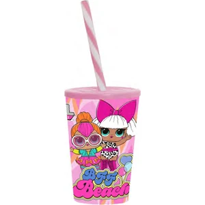 Desenli Pipetli Bardak 340 cc