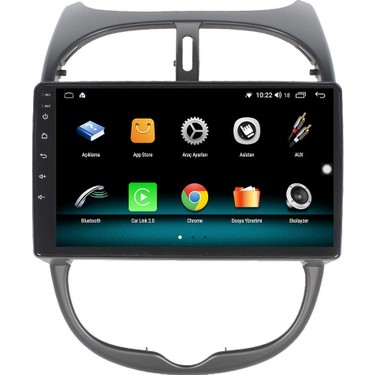 Myway Peugeot 206 Android 13 Multimedya Carplay 4gb RAM+64GB Fiyatı