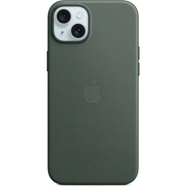 iPhone 15 Plus Magsafe Mikro Dokuma Kılıf - Kermes Meşesi