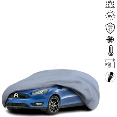 Teksin Ford Focus 3 Sedan (2010-2018) Araba Brandası Miflonlu Su Geçirmez 4 Mevsim Araba