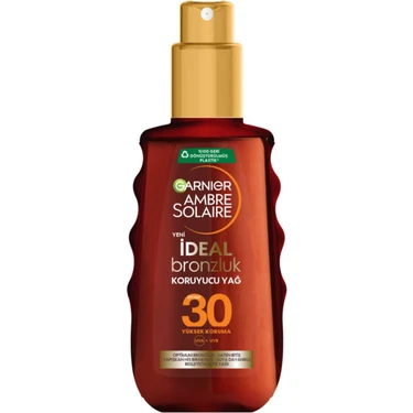 Garnier Ambre Solaire Ideal Bronzluk Güneş Koruyucu Yağ SPF30