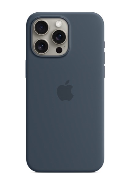 iPhone 15 Pro Max Magsafe Silikon Kılıf - Fırtına Mavisi MT1P3ZM/A