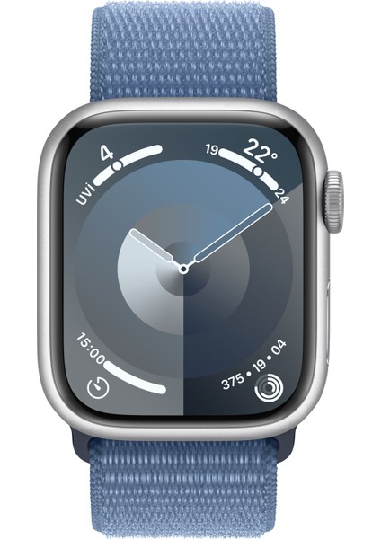 Watch Seri 9 Gps + Cellular 41MM Gümüş Rengi Alüminyum Kasa Spor Loop MRHX3TU/A