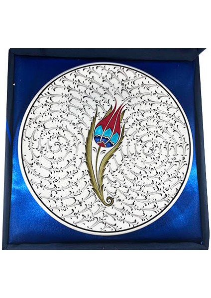 İznik Çini Tabak Vip Lale