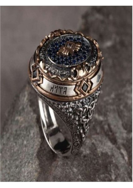 Vog Islam Usta Tasarımı Ferman 925 Ayar Gümüş Erkek Yüzük