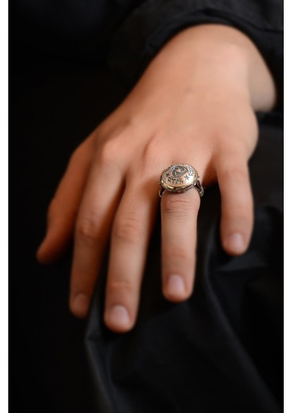 Vog Yuvarlak Model Teşkilat-I Mahsusa Yanı Kalkan Işlemeli 925 Ayar Gümüş Erkek Yüzük fiyatları