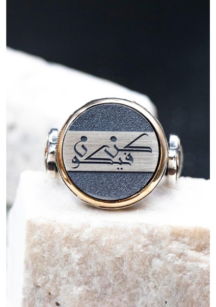 Vog Künfe Ye Kün Yazılı Özel Seri Erkek 925 Ayar Gümüş Yüzük modelleri