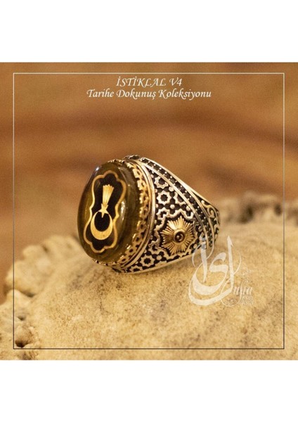 Vog Islam Usta Tasarımı Istiklal Model 4 925 Ayar Gümüş Erkek Yüzük modelleri