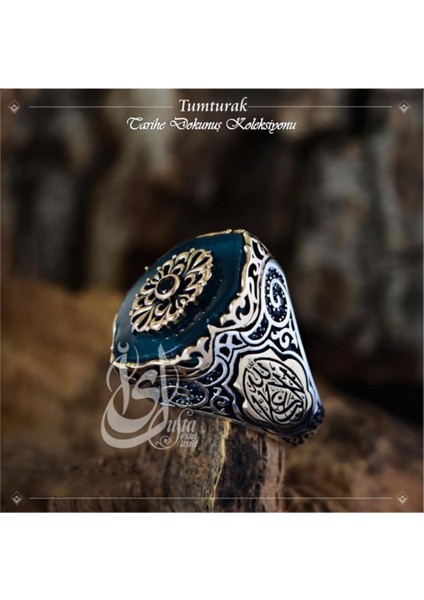 Vog Islam Usta Tasarımı Tumturak 925 Ayar Gümüş Erkek Yüzük modelleri