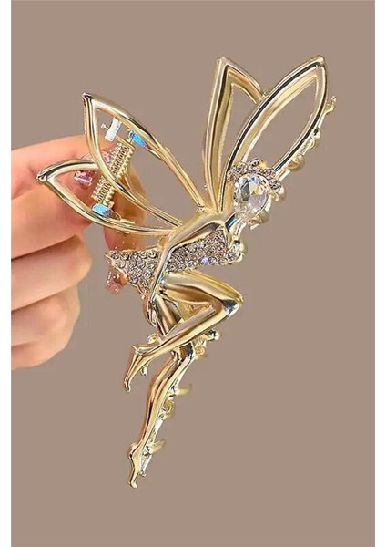 Peri Kızı Full Taşlı Metal Mandal Toka