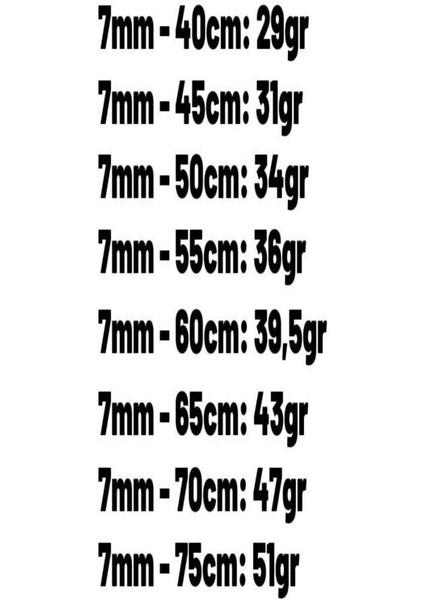 Vog 7mm Burma Model Halat Zincir 925 Ayar Unisex Gümüş Kolye fiyatları