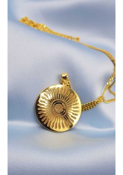 Vog 35 Besmele Sarı Renk 925 Ayar Gümüş Kolye Zincir modelleri