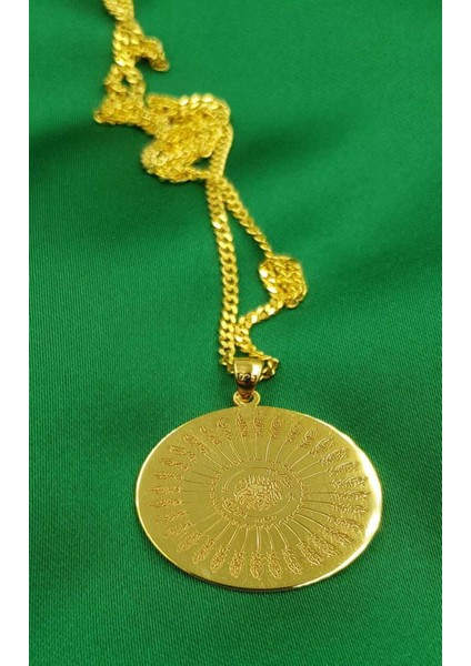 Vog 35 Besmele Sarı Renk 925 Ayar Gümüş Kolye Zincir fırsatları