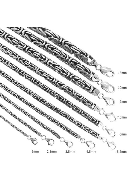 Vog 2.8mm 925 Ayar Gümüş Yuvarlak Kral Model Erkek Bileklik Künye