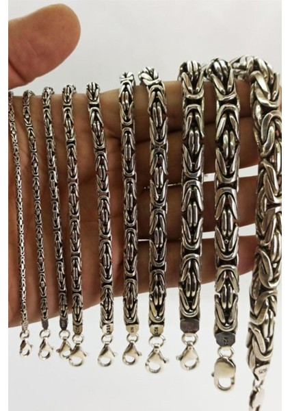 Vog 2.8mm 925 Ayar Gümüş Yuvarlak Kral Model Erkek Bileklik Künye fiyatları