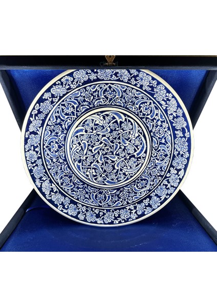 Mavi Beyaz İznik Tabak 30cm
