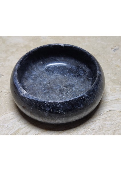 Mermer Sosluk Kuruyemişlik Sunum Beyaz - Gri - Siyah