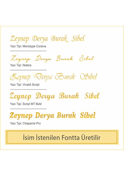 Vog Kişiye Özel Taç Baş Harfli Isim Kolye Sarı Renk Gümüş Kolye