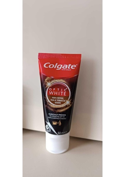 diş macunu 2'li optic white coffe ve tea