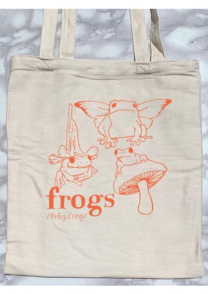 WHITE10 Y2K Anime Kurbağa Baskı Alışveriş Kadın Peri Grunge Kanvas Bez Eko Shopper Omuz Bez Emo Çantası (Yurt Dışından) fırsatları