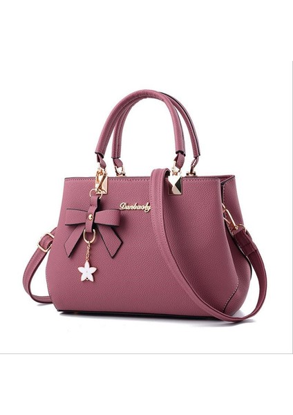 3 Zarif Kare Omuz Tote Kadın Tasarımcı Kadın Yay Tatlı Messenger Crossbody Çantası (Yurt Dışından)