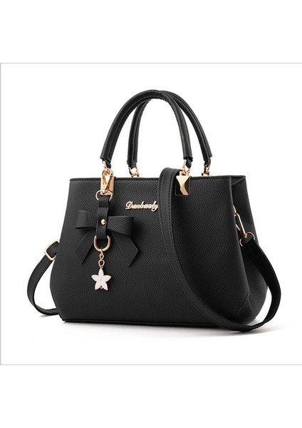 3 Zarif Kare Omuz Tote Kadın Tasarımcı Kadın Yay Tatlı Messenger Crossbody Çantası (Yurt Dışından)