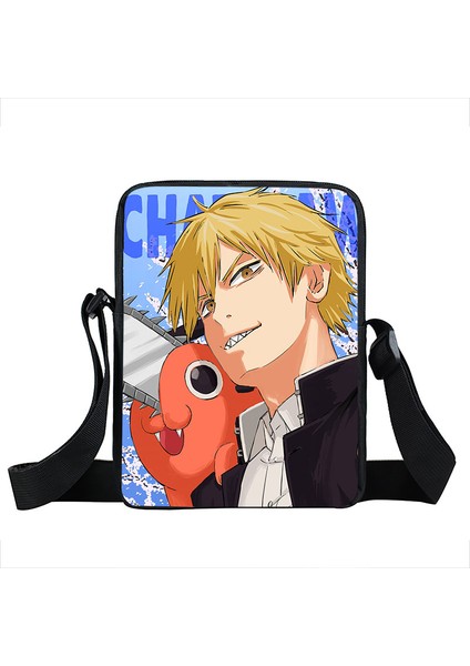 XKBDJMANS01 Anime Testere Adam Crossbody Kadın Kız Satchel Omuz Kadın Denji Pochita Makima Manga Messenger Çantası (Yurt Dışından) modelleri
