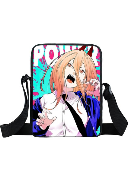 XKBDJMANS01 Anime Testere Adam Crossbody Kadın Kız Satchel Omuz Kadın Denji Pochita Makima Manga Messenger Çantası (Yurt Dışından) fırsatları