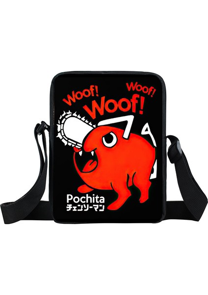 XKBDJMANS01 Anime Testere Adam Crossbody Kadın Kız Satchel Omuz Kadın Denji Pochita Makima Manga Messenger Çantası (Yurt Dışından) indirimleri