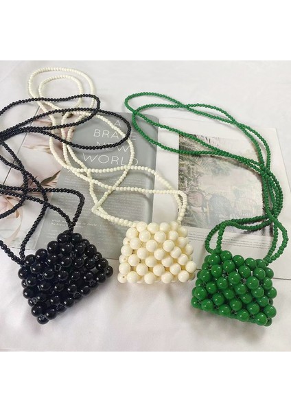 Çiçek Inci Elde Taşınabilir Boncuk Hyunya Rüzgar Inci Mini Küçük Retro El Yapımı Çantası (Yurt Dışından)