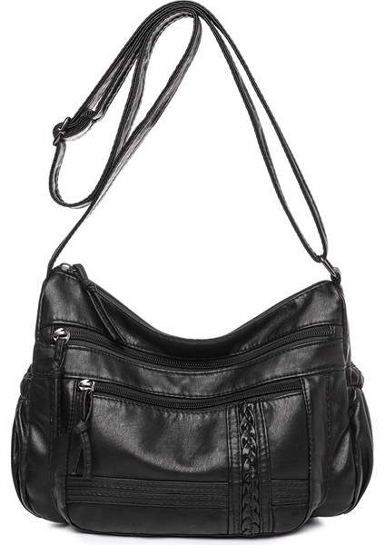 2 Annmouler Omuz Kadın Için Vintage Askılı Yumuşak Pu Deri Crossbody Deri Çantası (Yurt Dışından) modelleri