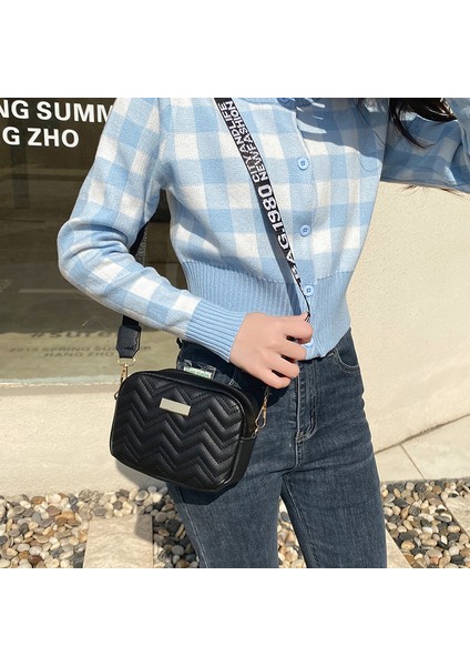 Kadın Için Askılı Eğilim Lingge Nakış Kamera Kadın Omuz Kadın Kadın Için Crossbody Çantası (Yurt Dışından) modelleri