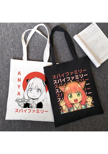 7003 Manga Spyfamıly Spy x Aile Alışveriş Tote Harajuku Alışveriş Kadın Kanvas Omuz Kadın Ulzzang Eko Büyük Kapasiteli Çantası (Yurt Dışından) fiyatları