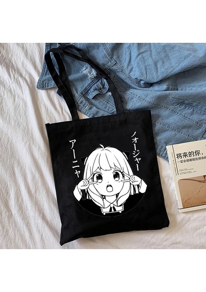 7003 Manga Spyfamıly Spy x Aile Alışveriş Tote Harajuku Alışveriş Kadın Kanvas Omuz Kadın Ulzzang Eko Büyük Kapasiteli Çantası (Yurt Dışından) indirimleri