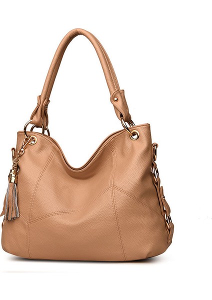 Kadın Gerçek Deri Kadın Postacı Tasarımcı Crossbody Kadın En Saplı Bez Omuz Bolsos Mujer Çantası (Yurt Dışından)