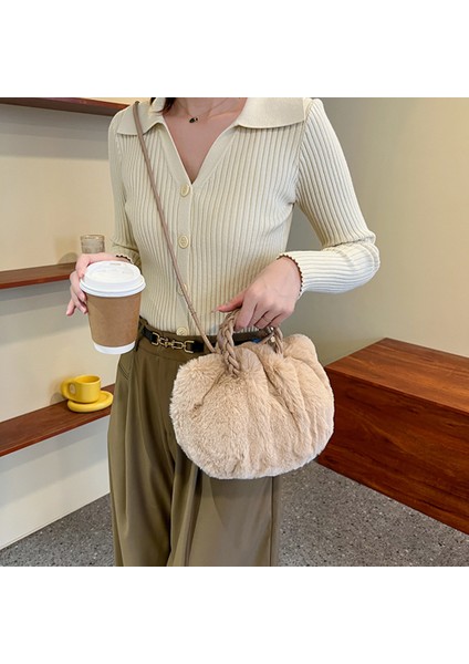 Sarı Kadın Zarif Omuz Kabarık Messenger Kılıfı Dokuma Kolu Crossbody Taşınabilir Küçük Seyahat Kız Tote Çantası (Yurt Dışından) modelleri