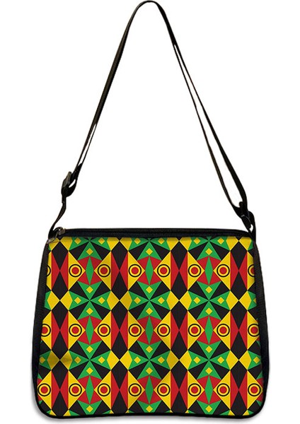 YXBFEIZHOUS01 Afrika Kadın Stil Afro Ladiestraditional Baskı Koltukaltı Alışveriş Dişiler Kızlar Omuz Tote Çantası (Yurt Dışından) indirimleri