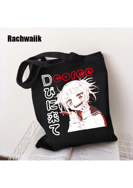 2100 90S Goth Gotik Alışveriş Grafik Tote Harajuku Alışveriş Kadın Kanvas Omuz Kadın Ulzzang Komik Eko Büyük Kapasiteli Çantası (Yurt Dışından) fırsatları