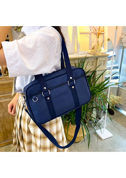 Koreli Öğrenci Tiki Tarzı Askılı Büyük Kapasiteli Omuz Kadın Naylon Gençler Klasik Crossbody Satchels Çantası (Yurt Dışından)