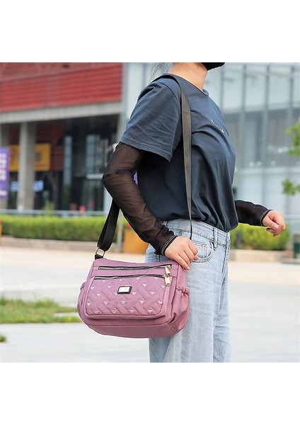 Açık Kadın Için Bir Crossbody Omuz Naylon Su Geçirmez Messenger Kadın Seyahat Kanvas Anne Için Hediye Çantası (Yurt Dışından) modelleri