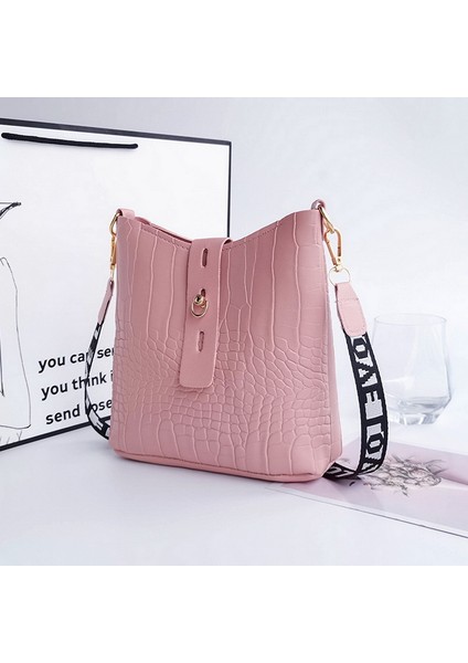 Kadın Için Timsah Postacı Pu Deri Crossbody Omuzdan Askili Kadın Kadın Kova Çantası (Yurt Dışından) indirimleri