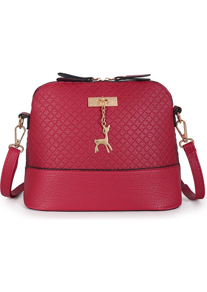 G Pembe Pu Deri Kadın Omuz Kadın Geyik Oyuncak Kolye Kız Küçük Crossbody Kabuk Şekli Askılı Bolsos Çantası (Yurt Dışından) fırsatları